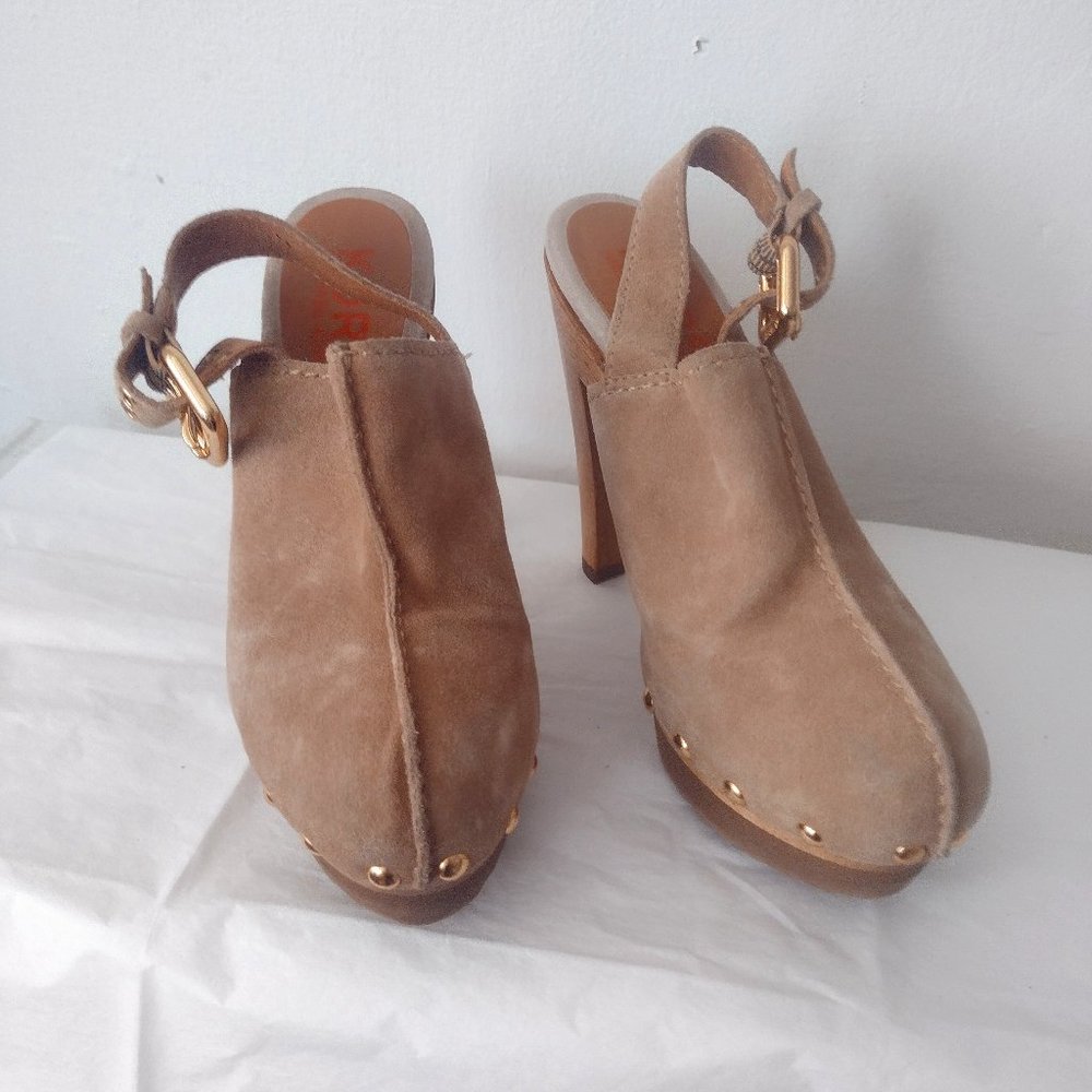 MICHAEL KORS sling back, buckle, 5.5" heels